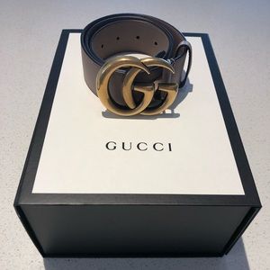 Authentic dusty pink Gucci belt